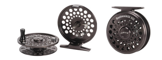 New Orvis Battenkill Reel back view and reel shown with spool removed